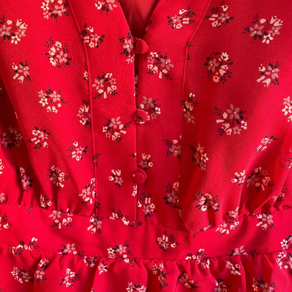 Madewell V-Neck Peplum Top - Picture 4 of 7
